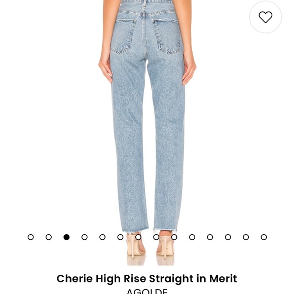 Agolde Cherie High Rise Jean | Size 24 | Wash: Medium - Picture 5 of 5